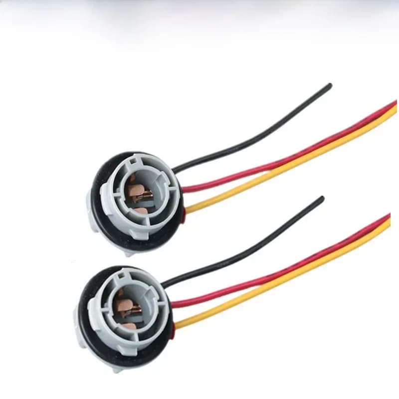Ampoules de support de lampe 1157 BAY15D P21/4, connecteur de prise de base d'adaptateur, accessoires de voiture en plastique pour clignotant, lumière de sauna, 2 pièces