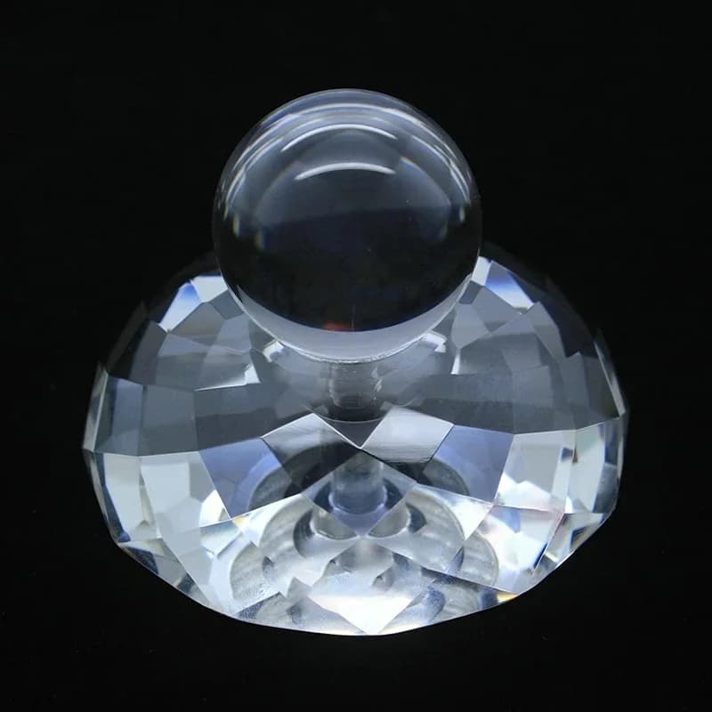 Stabilisateur de disque vinyle en cristal, pince de poids colorée LP, stabilisateur de balance à disque, amortissement du tourne-disque, 90mm