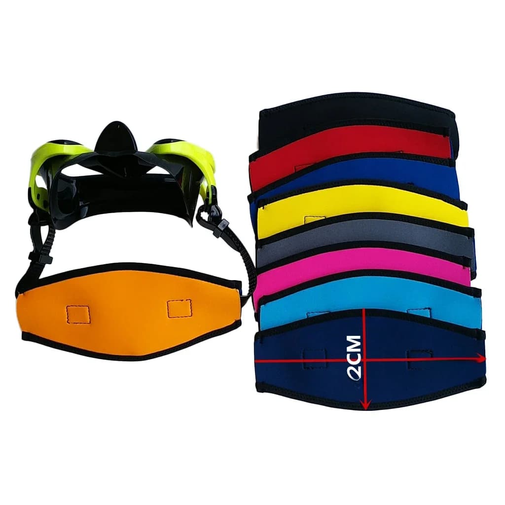 Masque de natation en néoprène pour plongée sous-marine, couverture de sangle, enveloppe pour cheveux, Sport aquatique, apnée