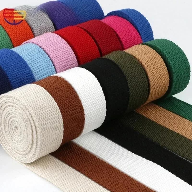 5M 20/25/32/38/50mm 2mm d'épaisseur sangle Polyester coton toile sangles ruban pour sac à dos sangle ceinture bande vêtement tissé bande