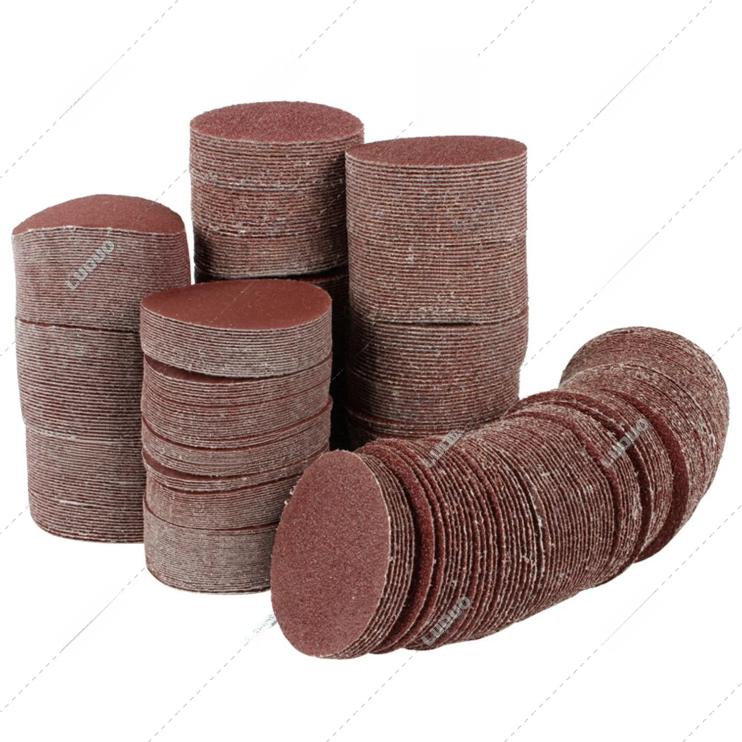 Disques de ponçage ronds à crochet et boucle en papier de verre, disque de ponçage pour métal, bois, roue de voiture, Kit de restauration de phares, papier de verre