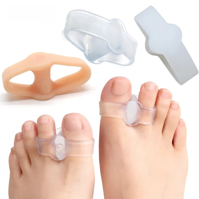 Mathiateur d'Hallux Valgus Orth4WD en Silicone Souple et artificiel astique, Protecteur de Pouce, Entretoises, Soins des Pieds, 3 Types