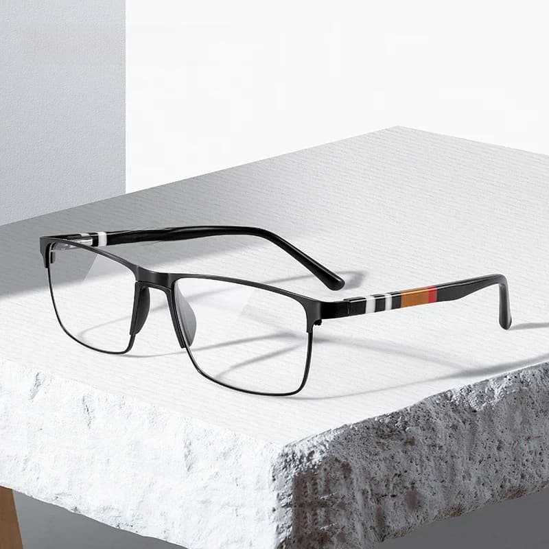 MERRYS DESIGN hommes alliage de titane lunettes cadre Style d'affaires mâle carré acétate jambes myopie Prescription lunettes S2253