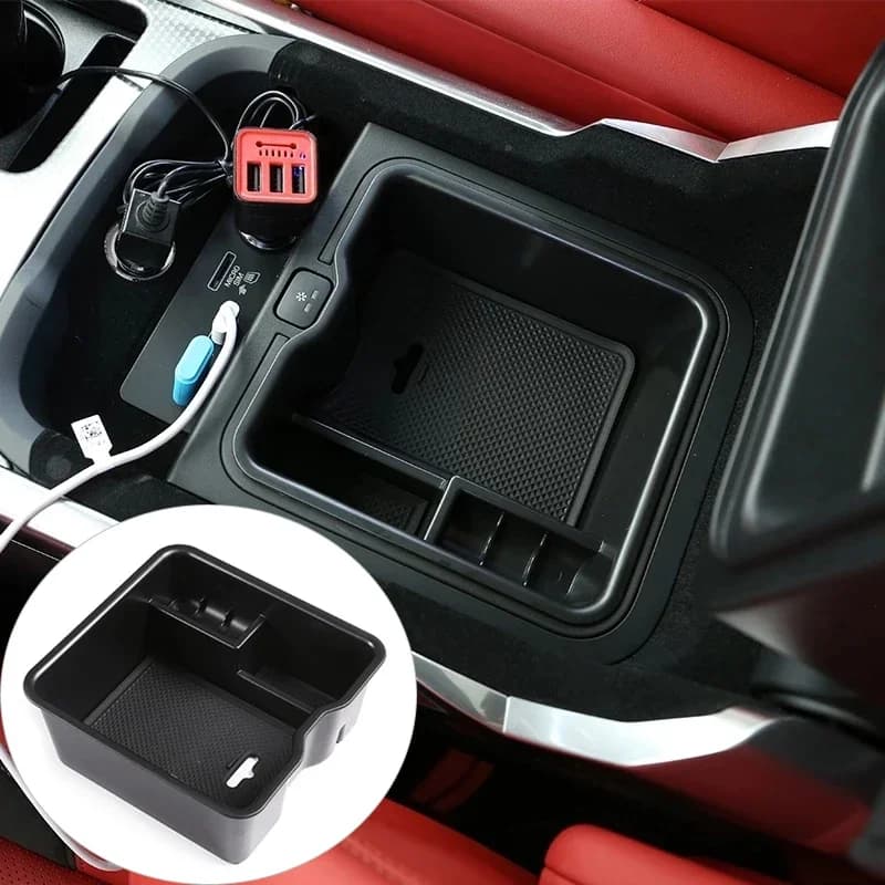 Boîte de rangement pour accoudoir Central de voiture, plateau organisateur de Console centrale pour Land Rover Range Rover Sport Vogue 2013-21 (avec réfrigérateur)