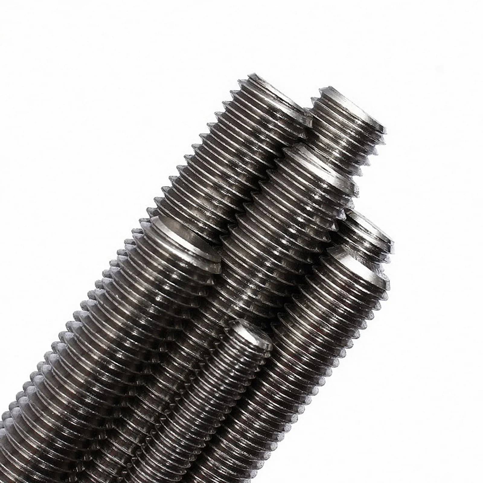 1 pièces filetage à la main gauche barre filetée tige filetée vis de goujon 304 acier inoxydable M4 M5 M6 M8 M10 M12 M14-M24 longueur 250mm