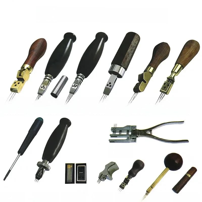 Outils de réparation et d'accordage de piano : pinces à aiguilles, têtes à aiguilles, rotatives, rétractables, pliables, manche en acajou en forme de gourde