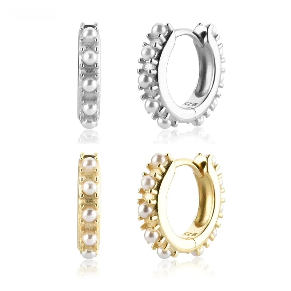 ANDYWEN – Clips de luxe pour Huggies, bijoux fins, Piercing, cercle à la mode, Punk Rock, 925mm, argent Sterling, or 9.5