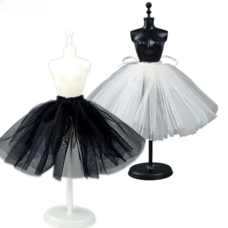 Jupon Crinoline pour poupée Barbie, 1 pièce, robe de Ballet, Tutu, sous-jupe, vêtements, tenues 1/6 BJD, accessoires pour maison de poupée, jouets DIY