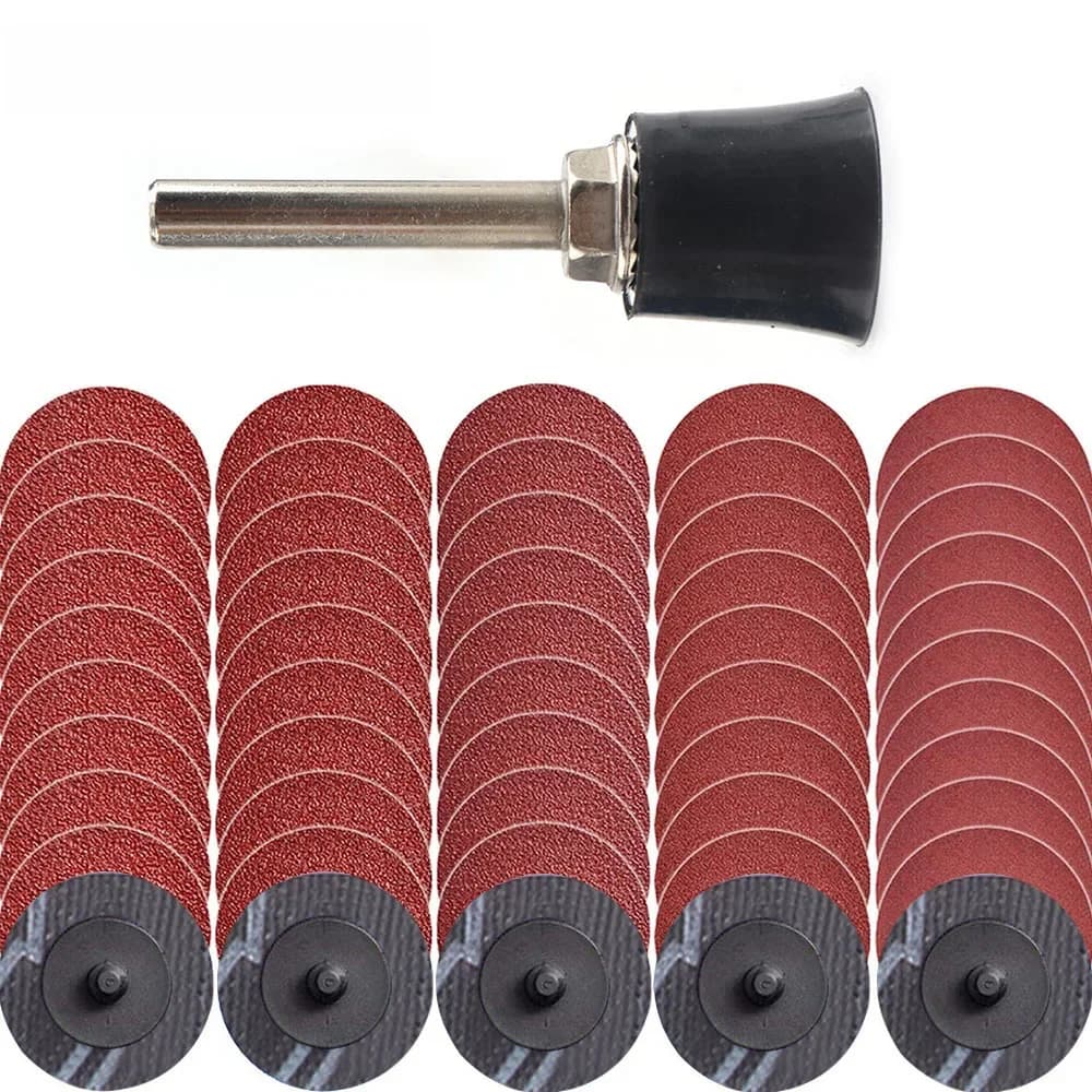 Disques de ponçage à changement rapide, 1 ", 25mm, pour le ponçage, le polissage de Surface, l'élimination de la peinture à la rouille