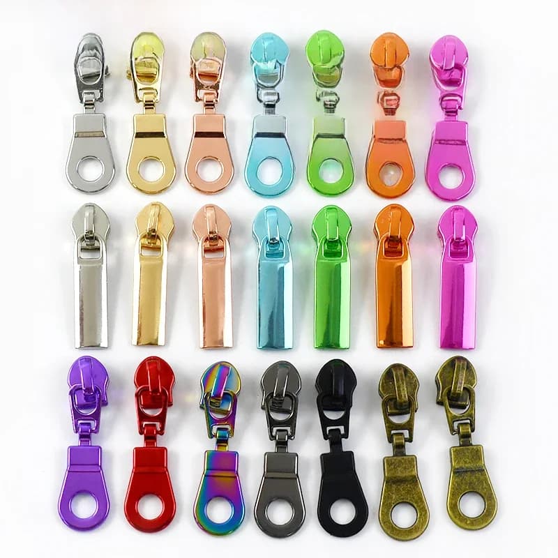 Tirettes de fermeture éclair pour 5 #, 100 pièces, bandes de fermeture éclair en nylon, poche de sac à coudre, fermetures éclair, têtes de veste, kits de réparation de vêtements, accessoires de
