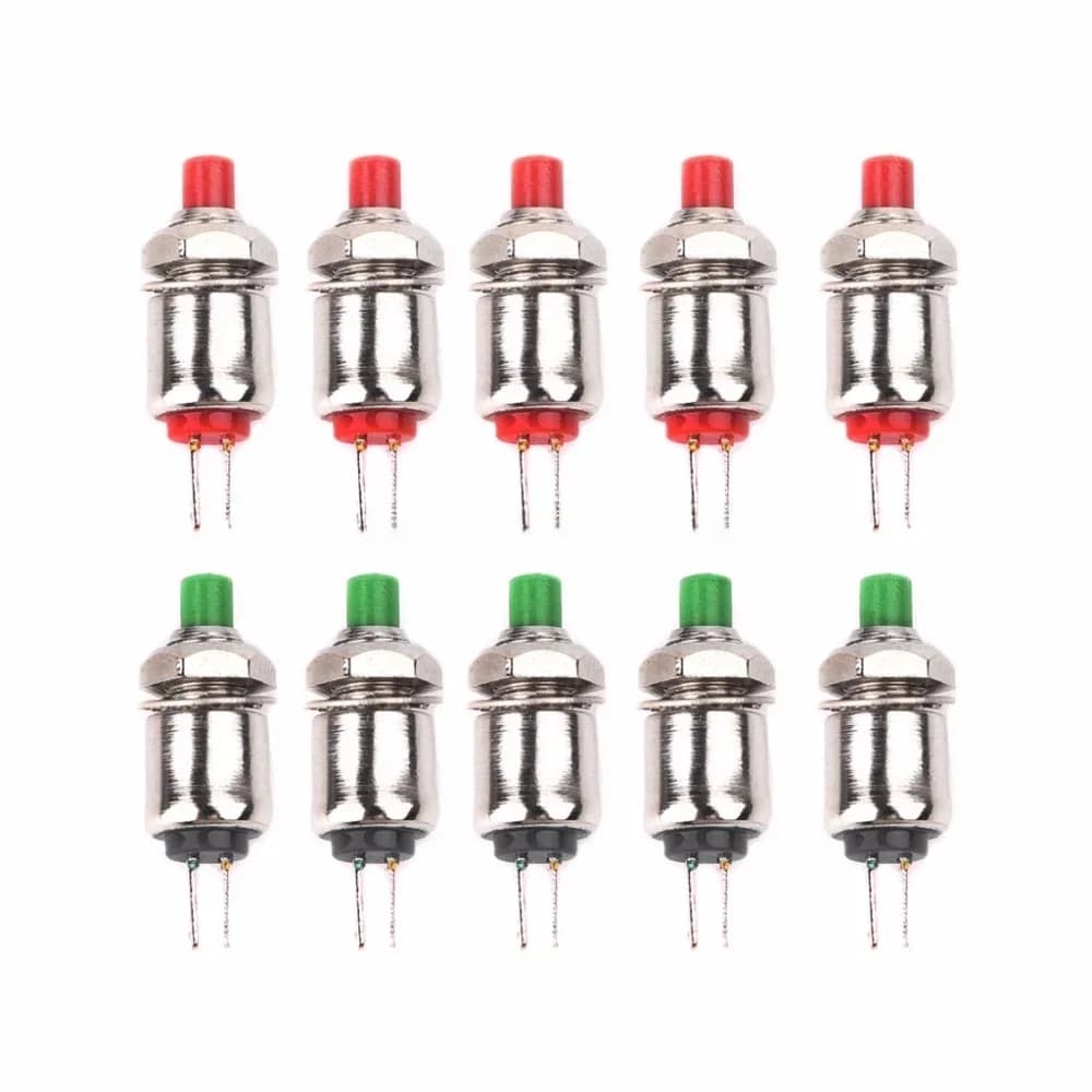 10 pièces 5mm DS-402 auto-Cristal/momentané Mini bouton poussoir 0.5A/125V