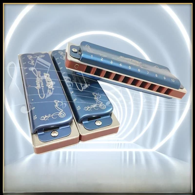 Easttop-Harmonica de blues T008K avec 3 touches, ensemble de musique harpe pour débutants et joueurs, cadeau