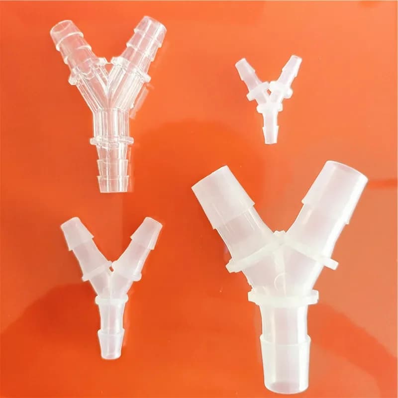 18 tailles 2.4-19.5mm égal Y Type tuyau té en plastique Silicone Tube connecteurs de tuyau d'eau S751 Joint Aquarium pièces livraison directe