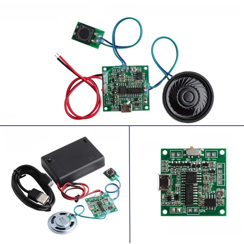 Module de son enregistrable bouton de commande 8M MP3 WAV lecteur vocal de musique carte Programmable avec haut-parleur pour la fête des mères bricolage musique