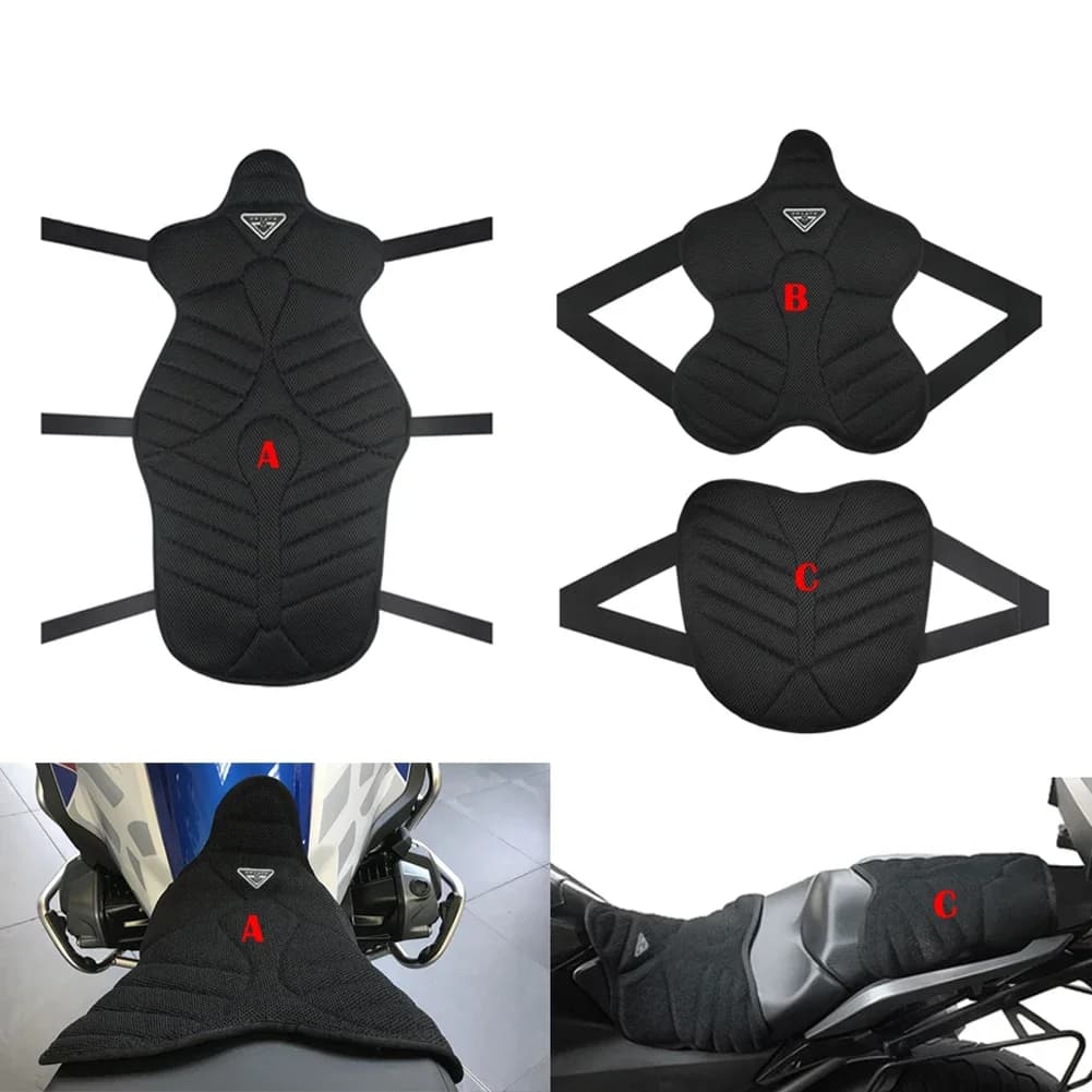 Juste de coussin de siège de moto universelle, coussin d'air 3D, antichoc, respirant, vélo de rue électrique, scooter, F800GS, Versys 650, MT09