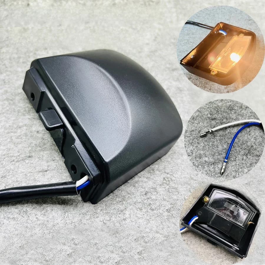 Ampoule noire de plaque de planificateur arrière de moto, indicateur de queue de scooter, lampe, Yamaha FZ1, FZ6, FZ8, XJ6, YZF, R1, R6, 1 pièce