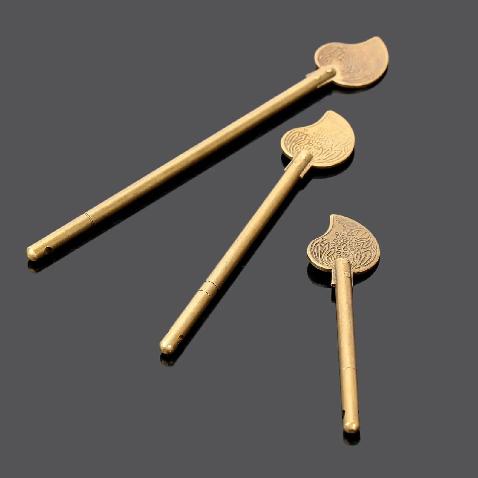 Verrou de sécurité en laiton en forme de cuir chevelu chinois pour meubles, panneau MELChi, serrure de porte, goupille de boulons à clé, Cisco et armoire, 85mm, 110mm, 140mm, 1PC