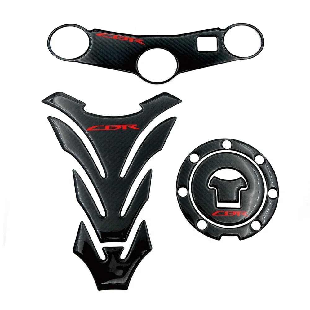 Autocollants pour bouchon de réservoir de moto, Triple haut, pince supérieure à trois arbres, autocollants de protection du joug avant pour Honda CBR 600RR 2003 2004