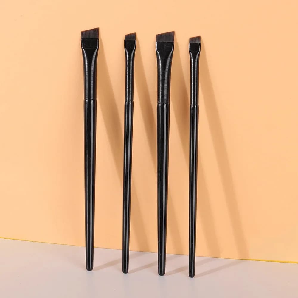OVW 2 pièces Eyeliner sourcils brosse de maquillage professionnel outil cosmétique pour les yeux sourcils Gell Crease brosse Eyeliner maquillage