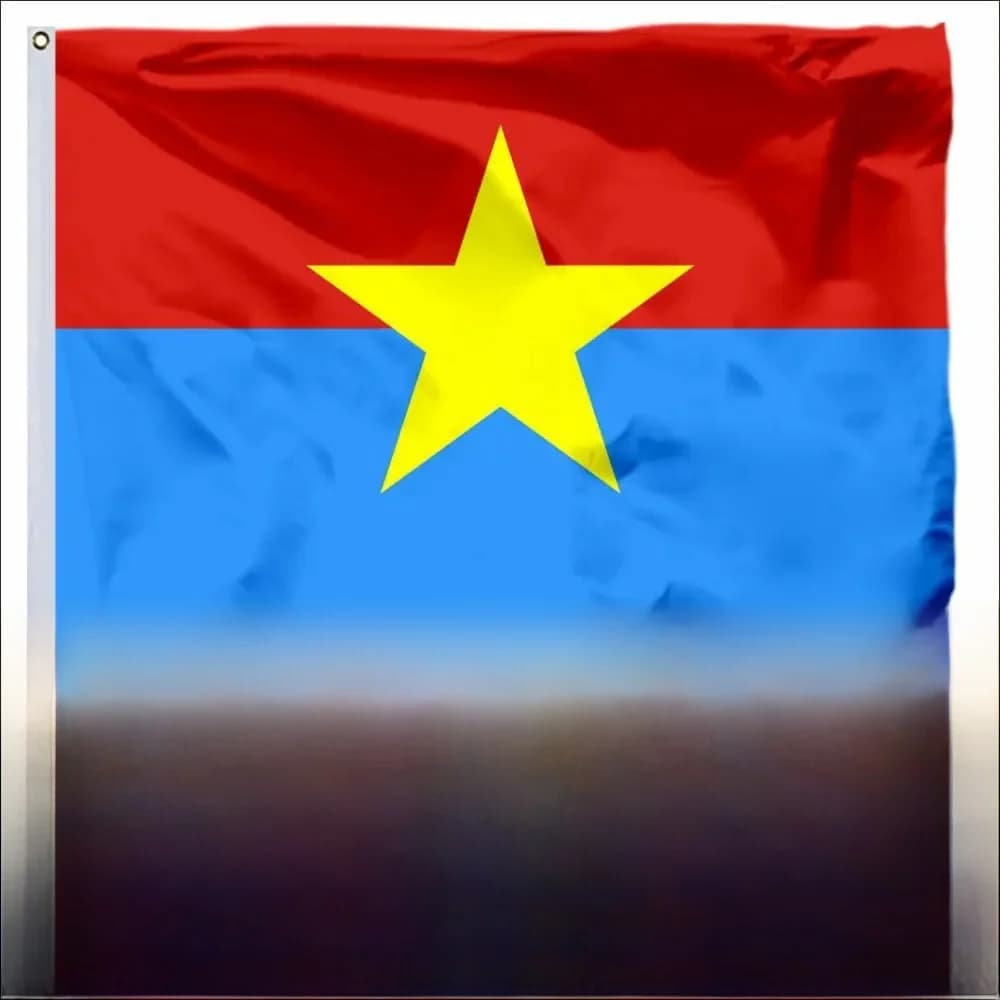 Drapeau du Parti de la Révolution du Vietnam – Choix de tailles : 21x14 cm / 2x3 pi / 3x5 pi / 45x30 cm / 30x20 cm – Bannière 50e anniversaire de la guerre du Vietnam