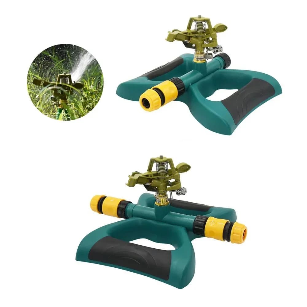 Arroseur de pelouse de jardin avec support de buse, arroseur d'eau rotatif en alliage de zinc, buses à bascule d'irrigation agricole, 1PC