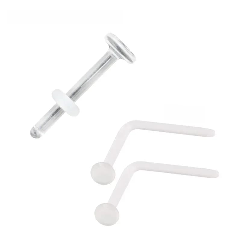 Boucles d'oreilles en verre Pyrex, 0.8-2.4mm, 1 pièce, bouchons d'oreilles, Tunnel, spirale, Cartilage conique, retenue de gaurose