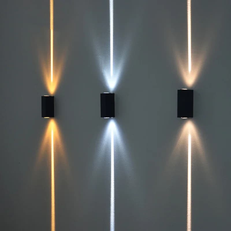 Applique murale étanche extérieure 6W LED COB étanche IP65 en aluminium éclairage porche lampe de jardin AC85-265V applique murale extérieure