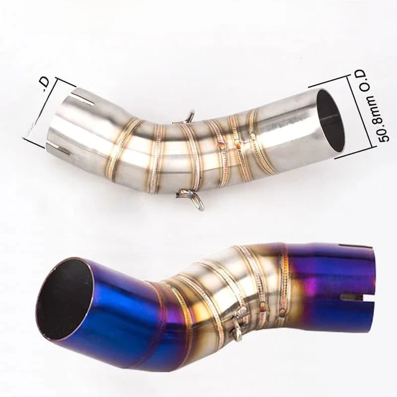 Tuyau central de motocross pour Kawasaki Z900 Z, section à enfiler, système d'accès, 900, 2017, 2018, 2019