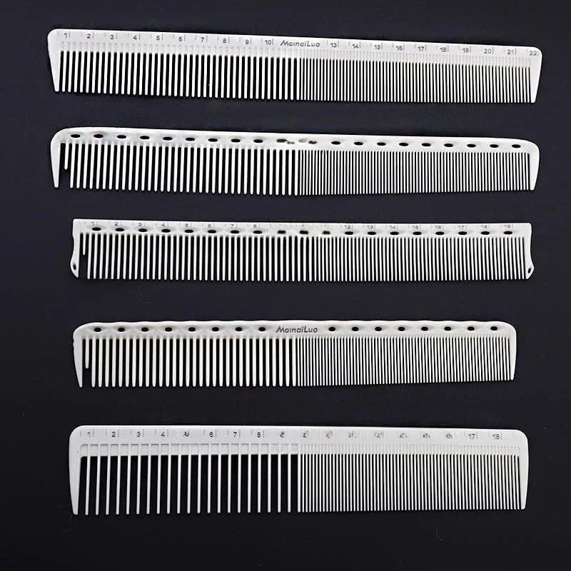 Peigne à cheveux japonais à échelle Laser Double face, peigne de coupe de cheveux antistatique pour Salon de coiffure poignée antidérapante G0302