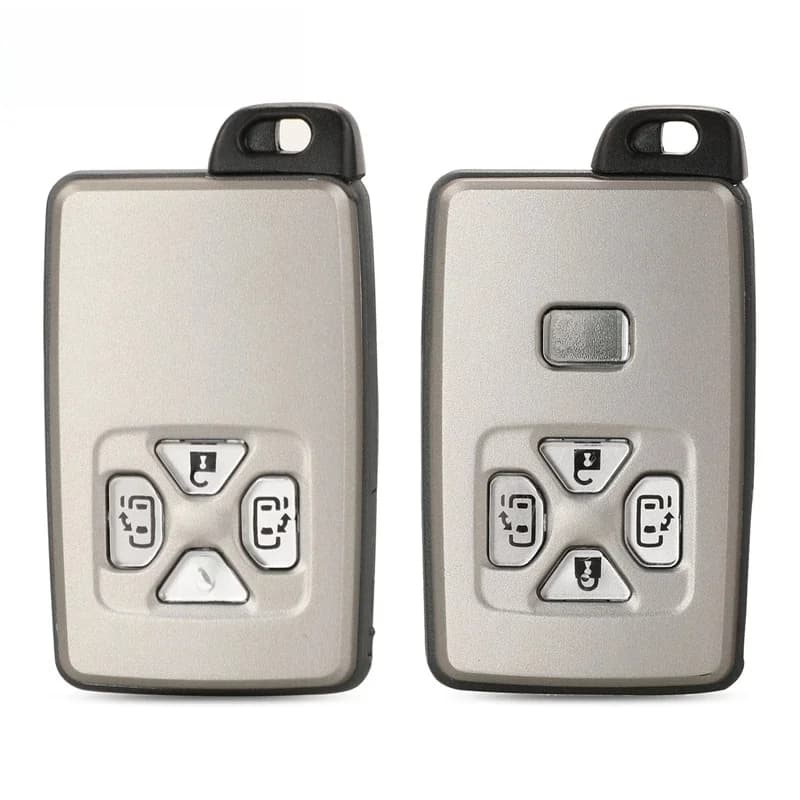 Jingyuqin-Coque de clé télécommande intelligente sans clé pour Toyota, Noah, Voxi, Alphard, Estima, Vellfire, 4/5 boutons, 1 pièce