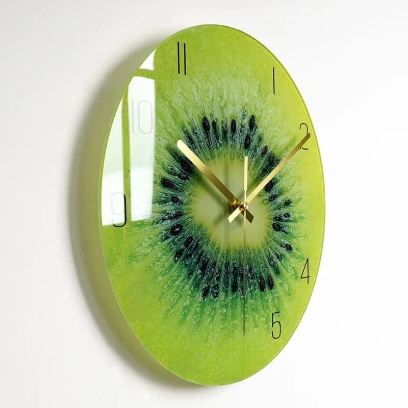 Horloge murale en verre pour chambre à coucher, grande horloge murale de cuisine moderne, épaisse, nouveauté, décoration de salon pour la maison