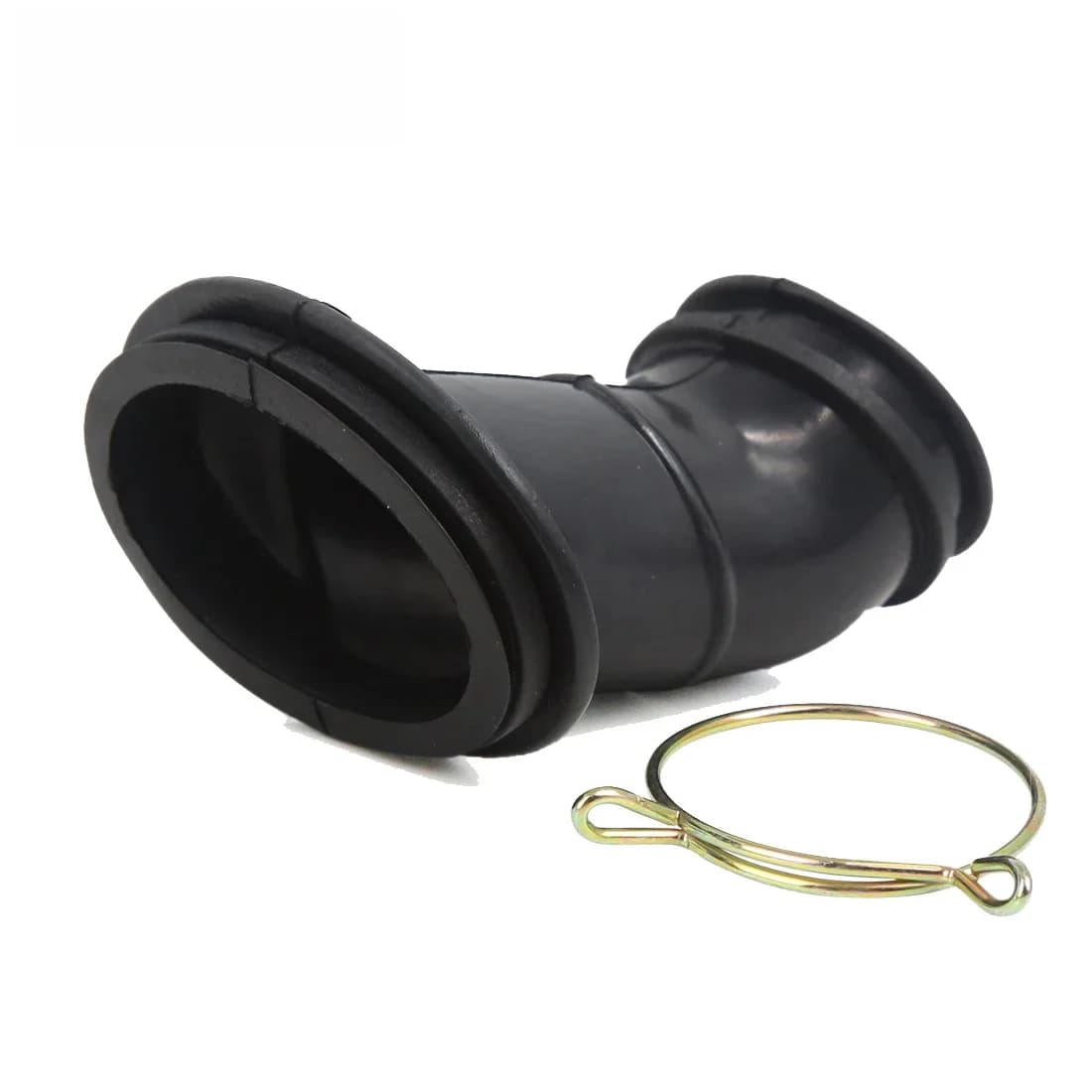 Motoforti – pièces de rechange pour moto, adaptateur de connecteur de filtre à Air en caoutchouc noir, adapté pour CG125