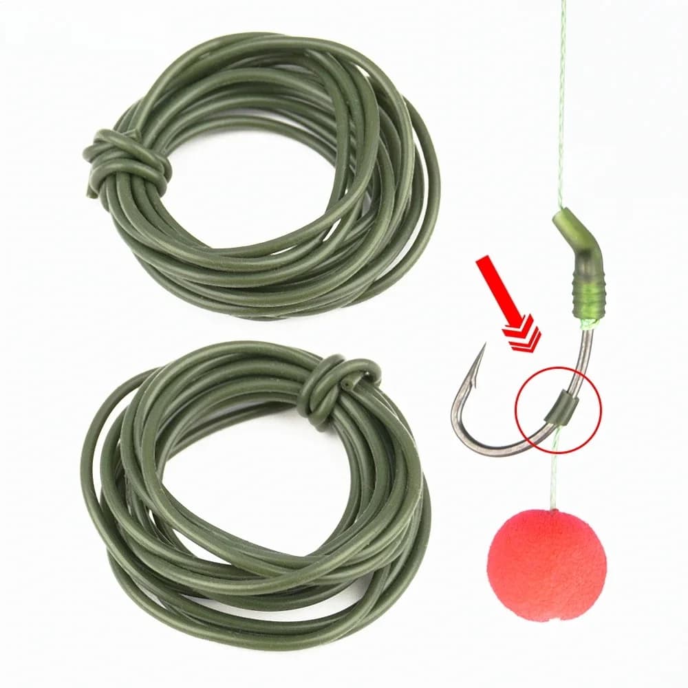 2 Pieces Rig Tubes Anti-emmêlement en silicone pour Système de clip de sécurité Taille 0.5x1.8mm 0.8x1.9mm AE069
