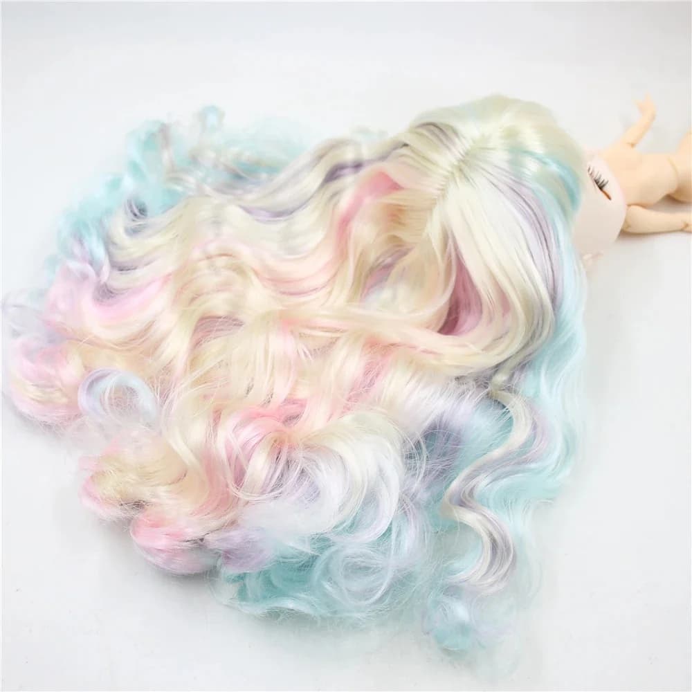ICY DBS-Poupée Blyth aux Cheveux Ondulés, Feuille et Dôme, Multicolore, Ultraviolets, Jouet Personnalisé, Anime, Mélange de Peau Blanche