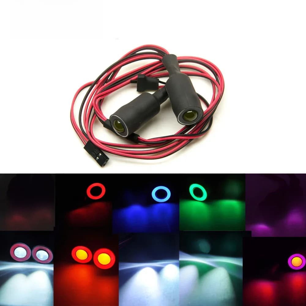 AXSPEED Angel & Demon Eyes LED 2 LED phares ampoule 10/13/17/22mm OD lumière LED pour 1/10 RC modèle voiture camion pièces