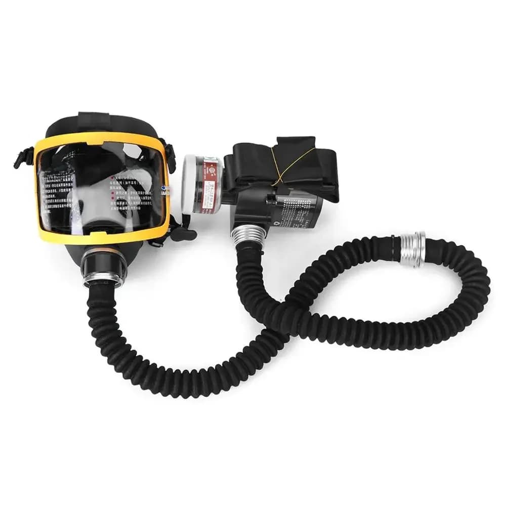 Masque à gaz complet alimenté par flux d'air Constant électrique de Protection, système respiratoire, masque respiratoire, Protection de sécurité sur le lieu de travail