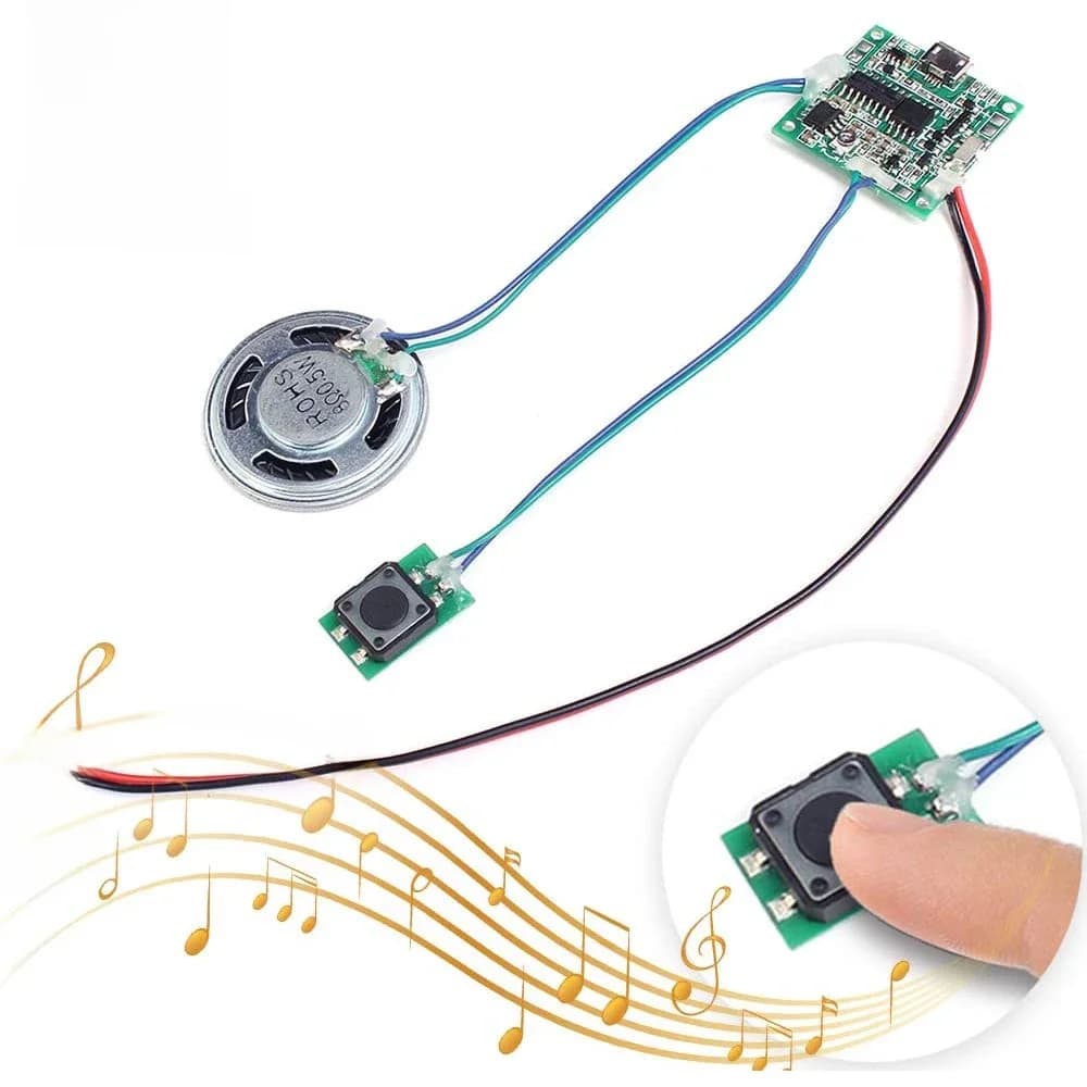 Carte programmable avec haut-parleur pour carte de vministériels x bricolage, carte sonore enregistrable, 8M, MP3, contrôle des boutons WAV, lecteur vocal de musique, cadeau