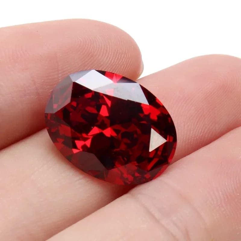 12X16MM meilleure Promotion 13.89CT rubis rouge sang diamant non chauffé coupe ovale pierres précieuses en vrac diamant bijoux à bricoler soi-même artisanat décoratif