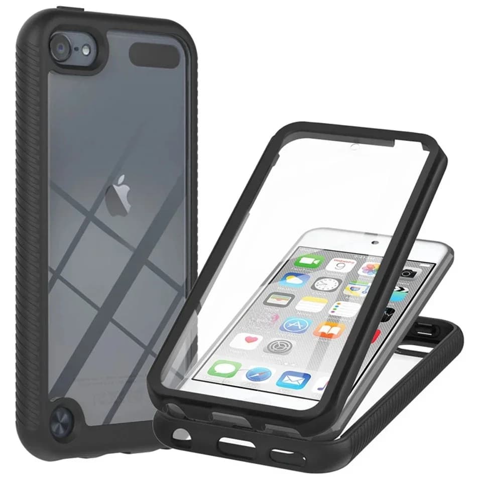 Étui en cristal pour urgent Touch 5, 6, 7, armure de film avant en l'horloge, pare-chocs 360, protection pour urgent Touch5, étui de téléphone antichoc Capa