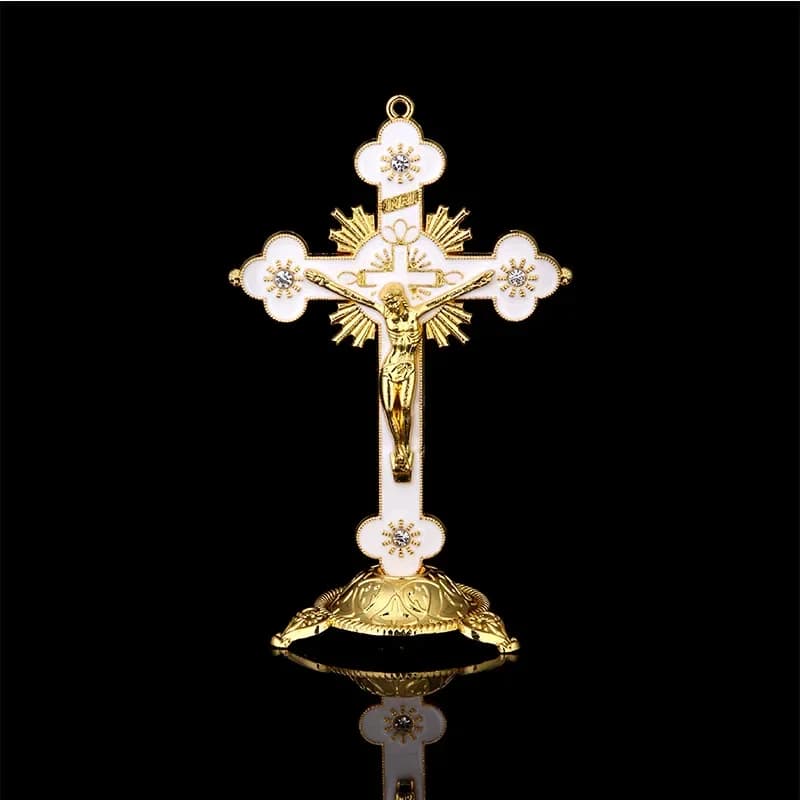 Grande statue de croix ANE Ifix Station, Christ catholique, Jésus, grande prière religieuse, décoration d'église, voiture