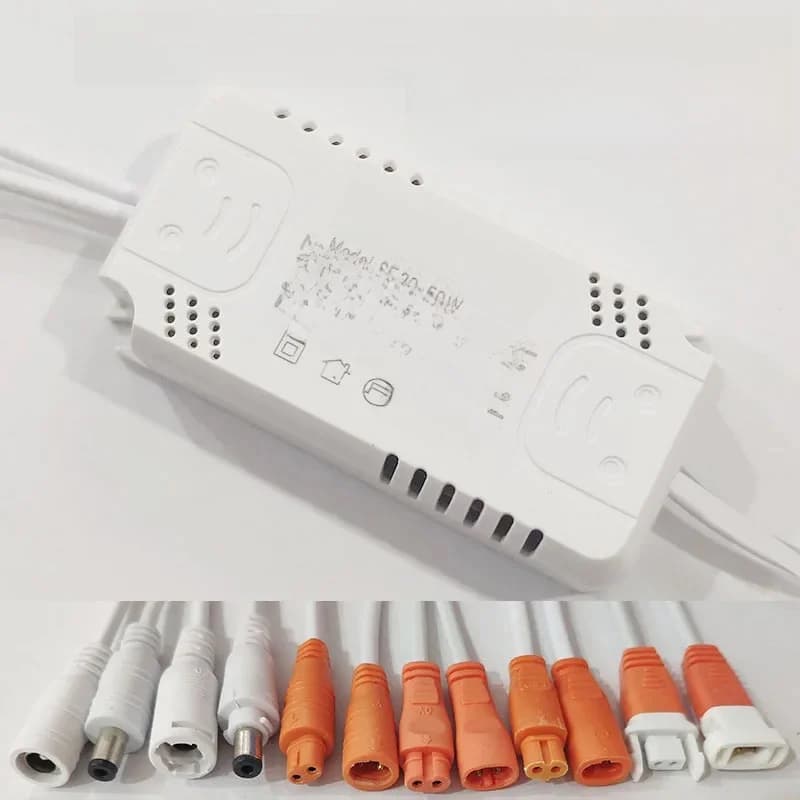 Alimentation de pilote LED, adaptateur de pilote LED à écran plat pour l'éclairage 8-24W 30W 36W 50W 60W 80W AC220V, transformateur Non isolant