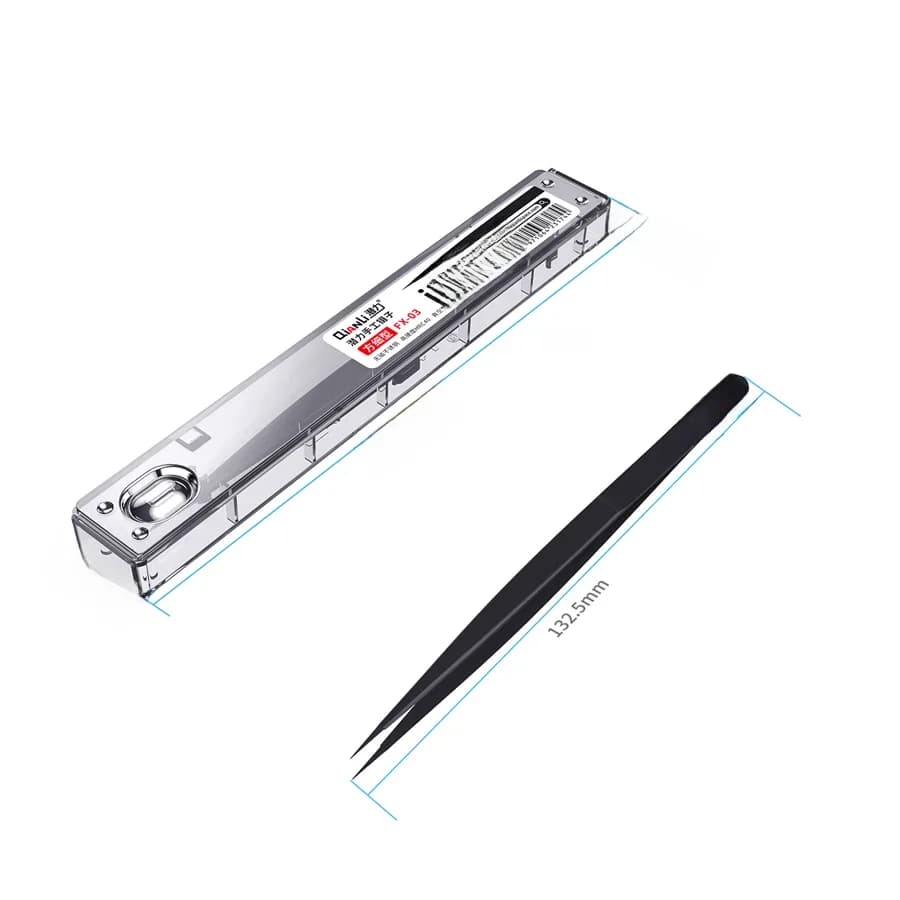 Qianli – pincettes iNeezy en acier inoxydable poli à la main, outils de réparation de cavalier BGA, Micro pinces à souder Non magnétiques