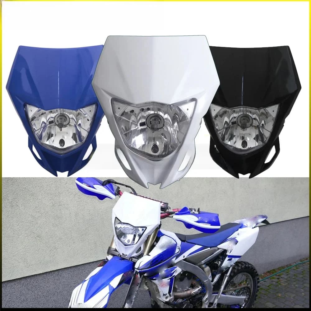 Enquêter avant bleu noir blanc D343 pour Yamaha WR, TTR, YZ, WR250, WR450, YZ125, YZ250 R F