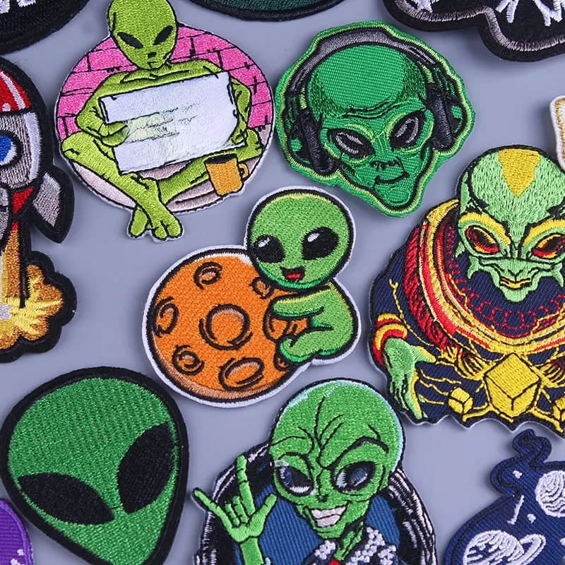 Astronaute planète patchs sur vêtements Alien ovni fer sur patchs pour vêtements patchs thermoadhésifs pour vêtements Patch pour vêtements