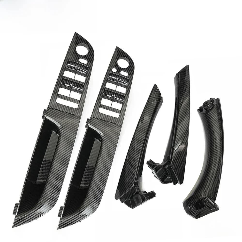 Kit de poignée de nervure de porte intérieure en fibre de carbone, remplacement du couvercle Kiev illage de panneau, BMW Série 3, E90, E91, 316, 318, 320, 325, LHD, RHD, Amélioré