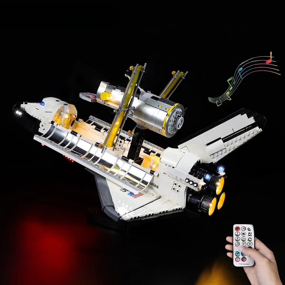 EASYLITE ensemble d'éclairage LED pour 10283 NASA légende navette spatiale découverte blocs de construction bricolage jouets seulement Kit d'éclairage pas de modèle