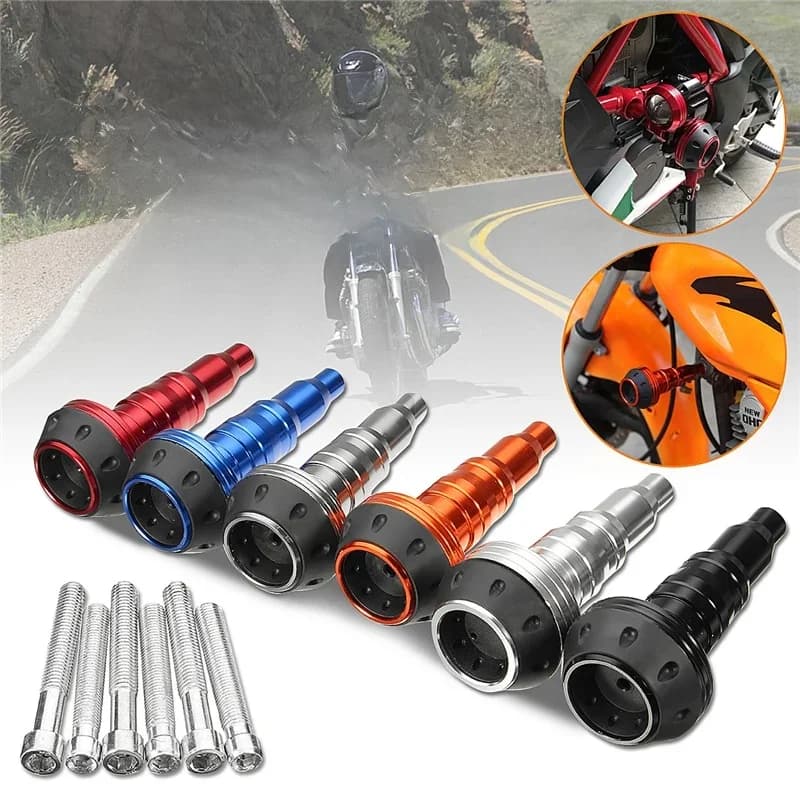 Curseur de cadre de moto universel, protecteurs contre les chutes, barre de anciers de moteur anti-chute, Curseur de cadre d'accès, Hurbike, M10, 10mm, 2 pièces
