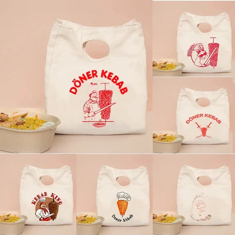 Mater Kebab-Sac isotherme pour pique-nique pour femme, sac isotherme portable, boîte à bento, fourre-tout pour psychothérapeute