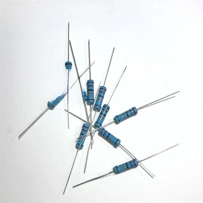 Résistance à film métallique 2W, 20 pièces/lot, 1R ~ 1M 1% 100R 220R 330R 1K 2.2K 3.3K 4.7K 6.8K 10K 20K 47K 100 220 470 680 2K2 3K3 4K7 ohm