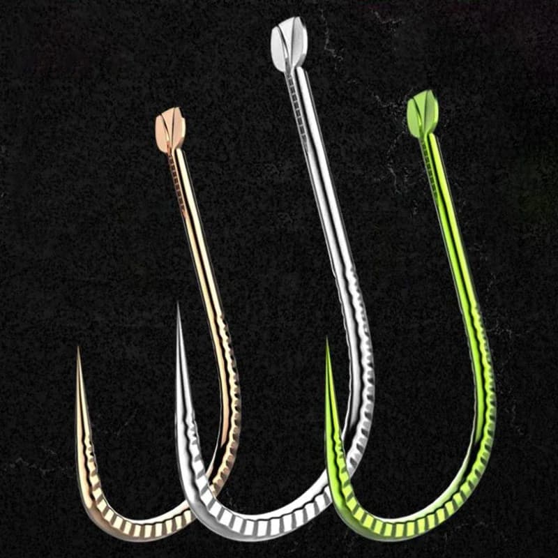 DYDEAN-Lot d'hameçons sans ardillon pour la pêche à la carpe, crochets pour pêcher en eau douce et salée, 50 pièces, FZ